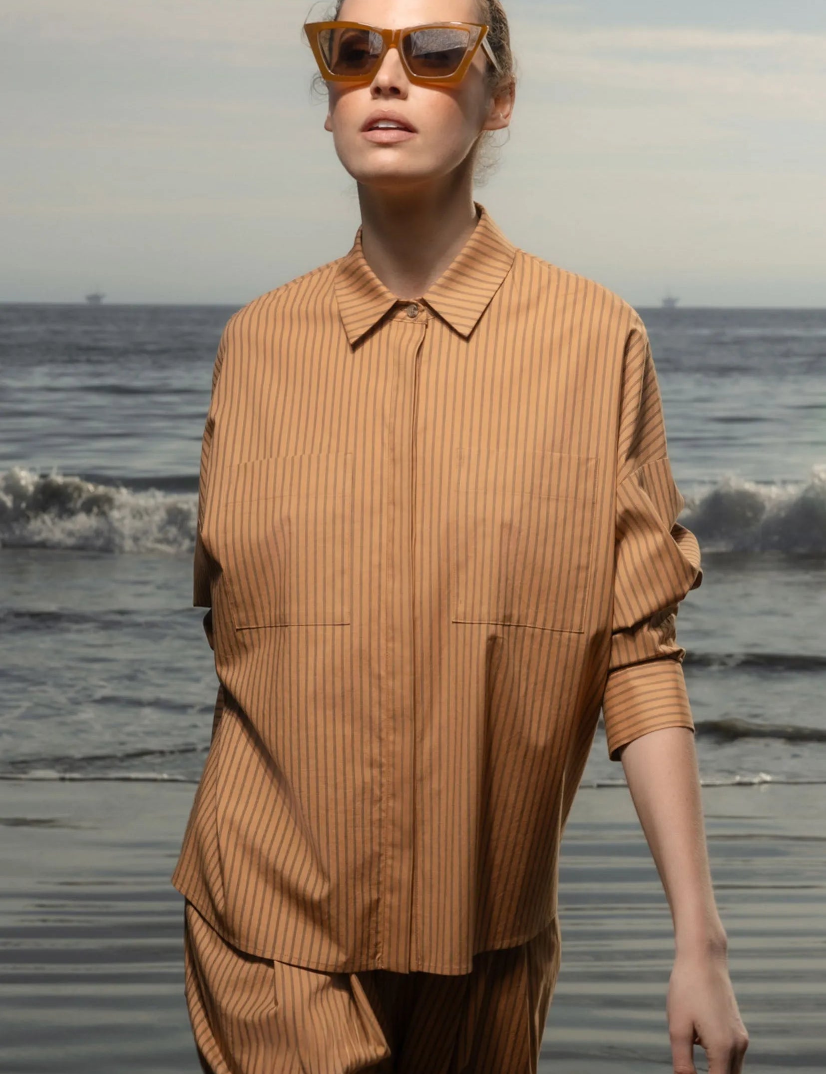 Lobel Top - Ticking Stripe - Heidi Merrick