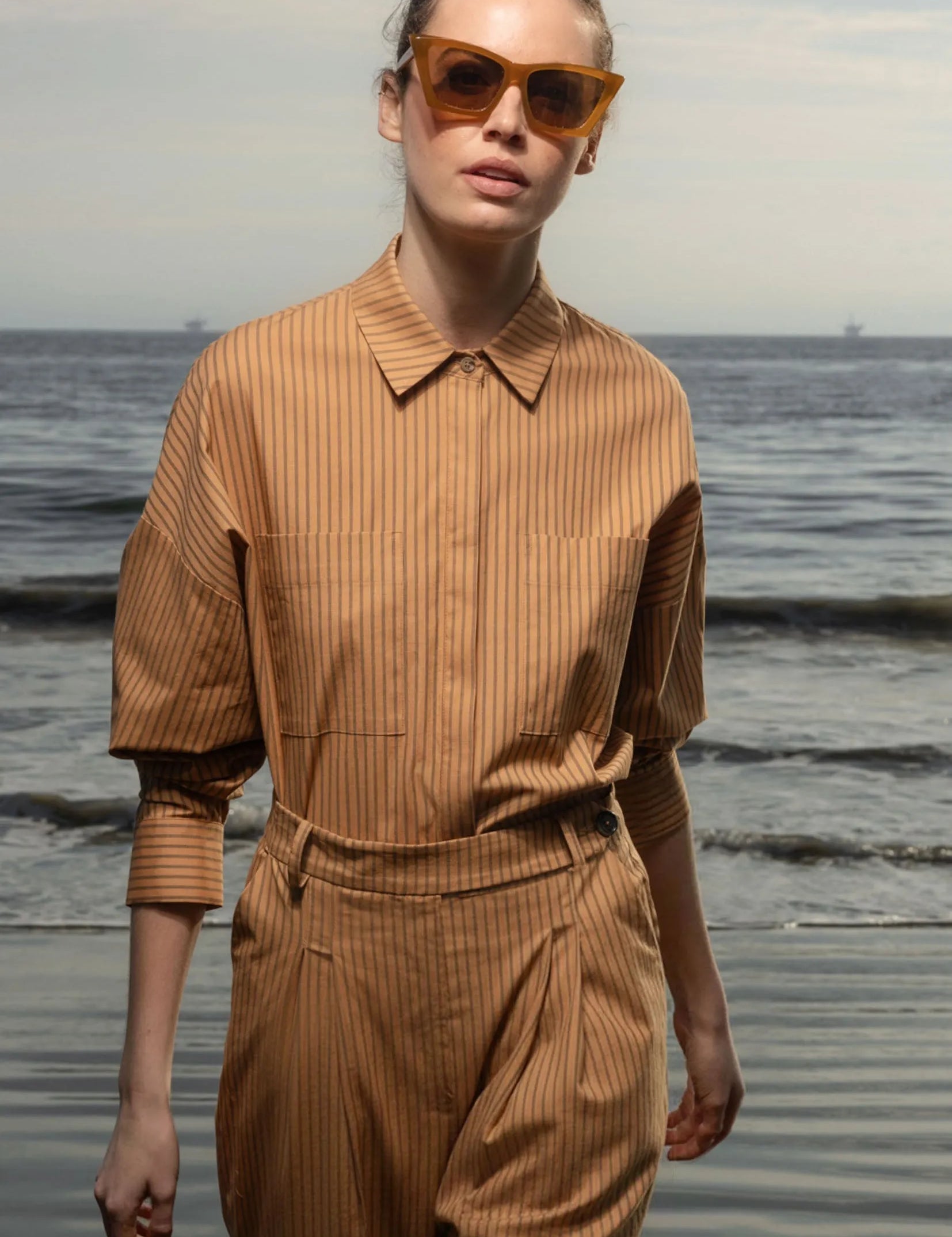 Lobel Top - Ticking Stripe - Heidi Merrick