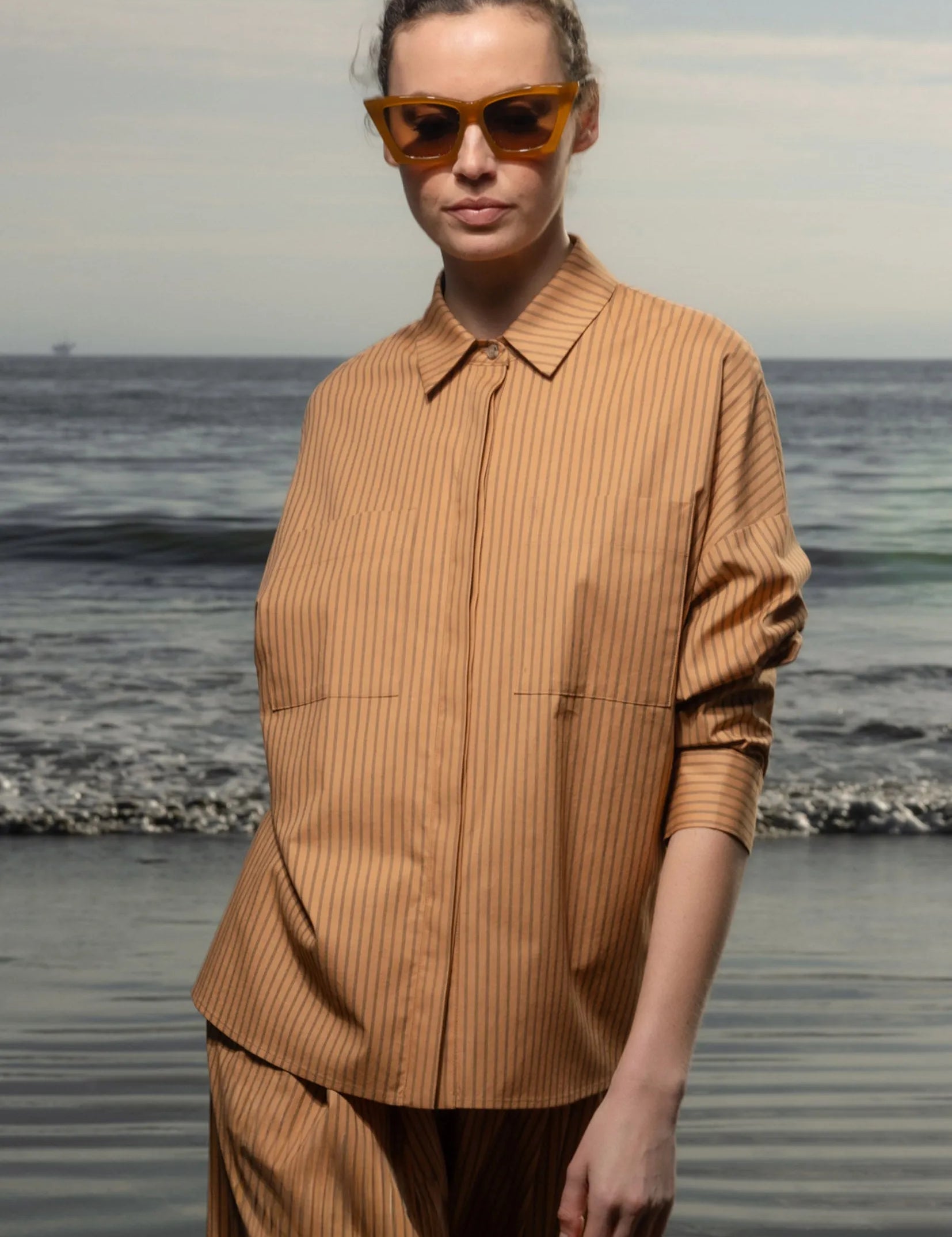 Lobel Top - Ticking Stripe - Heidi Merrick