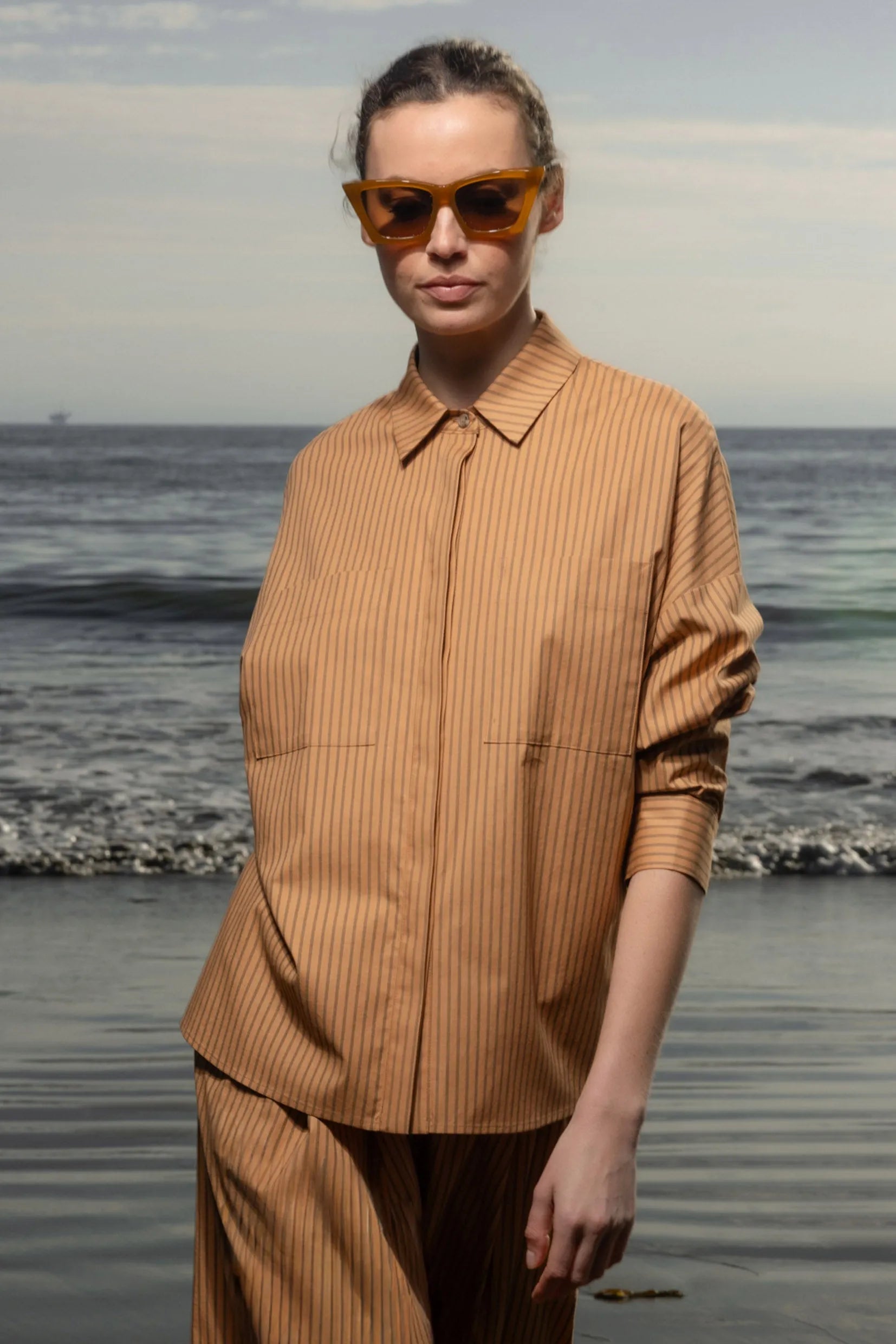 Lobel Top - Ticking Stripe - Heidi Merrick