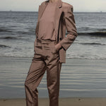 Bruno Pant - Blush Moire - Heidi Merrick