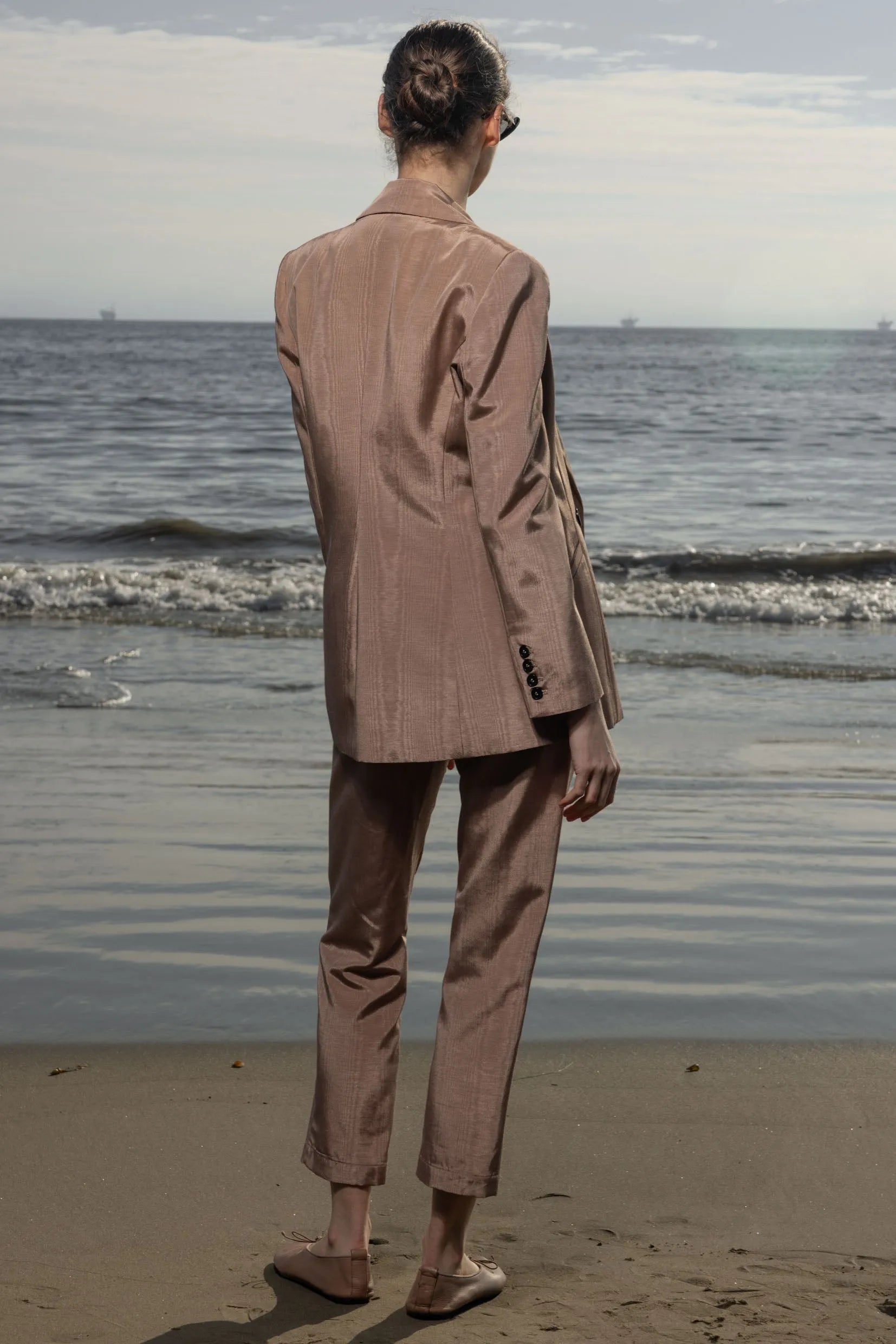 Bruno Pant - Blush Moire - Heidi Merrick