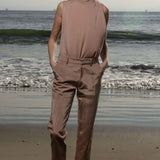 Bruno Pant - Blush Moire - Heidi Merrick