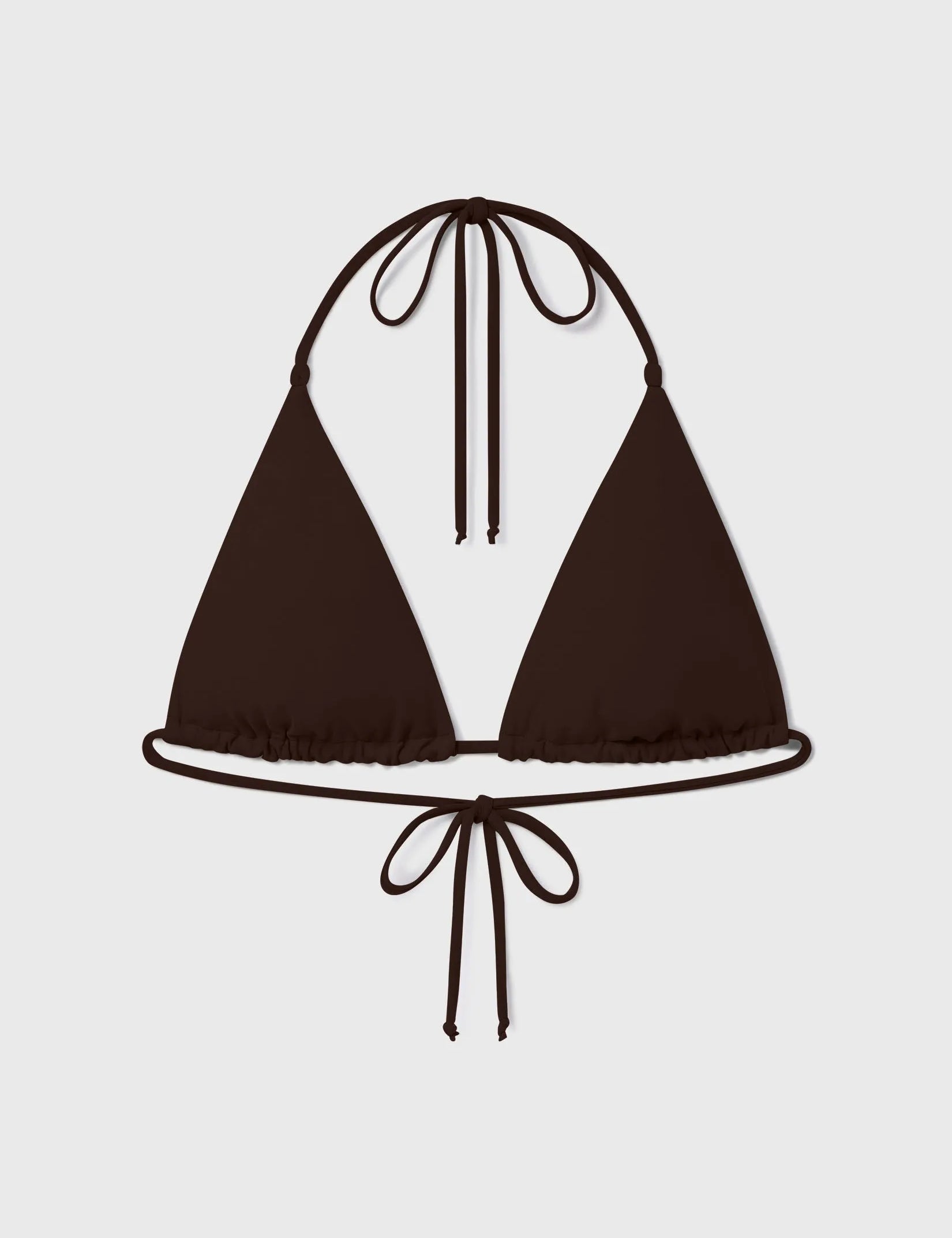 Knotted Triangle Top - Chocolate - Heidi Merrick