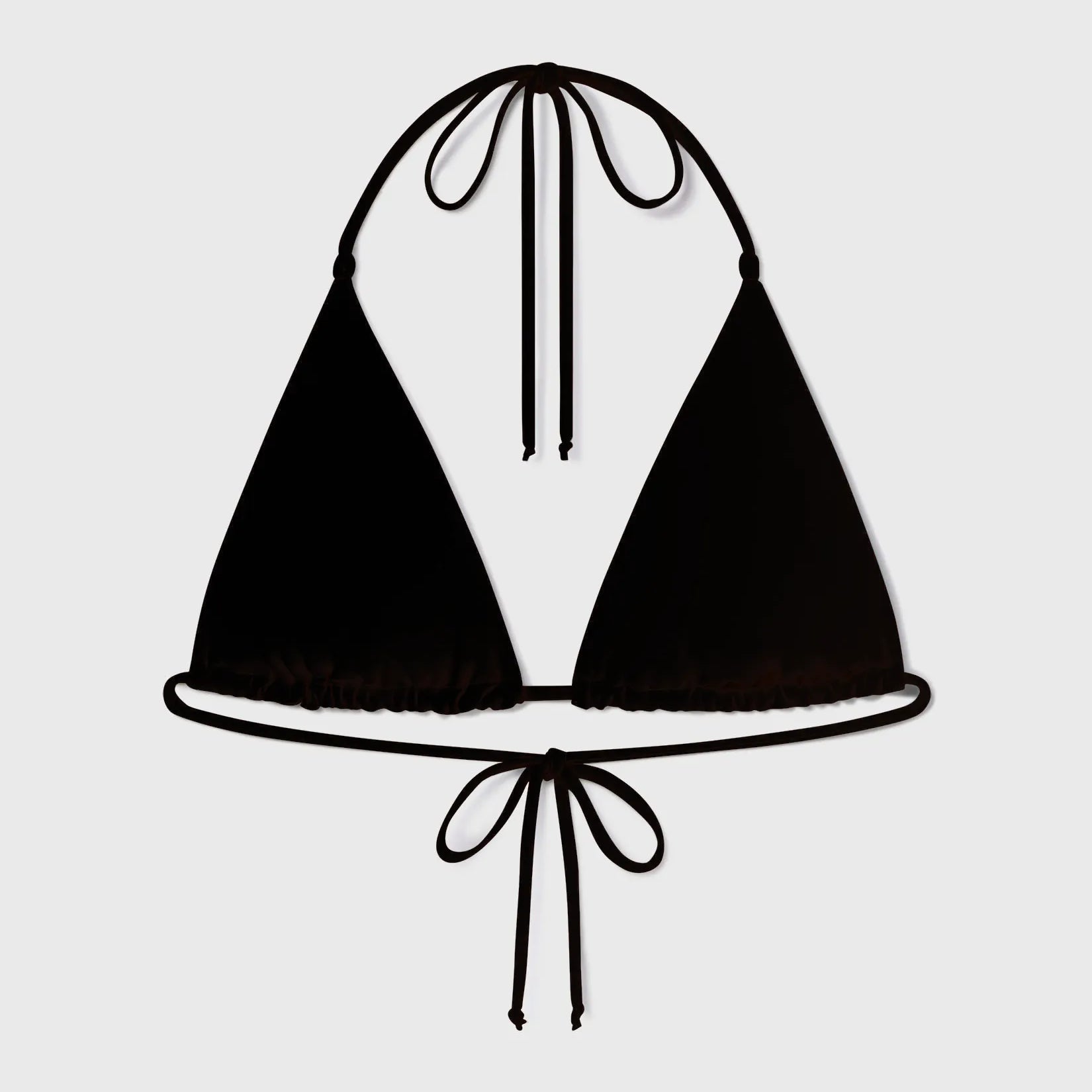 Knotted Triangle Top - Black - Heidi Merrick