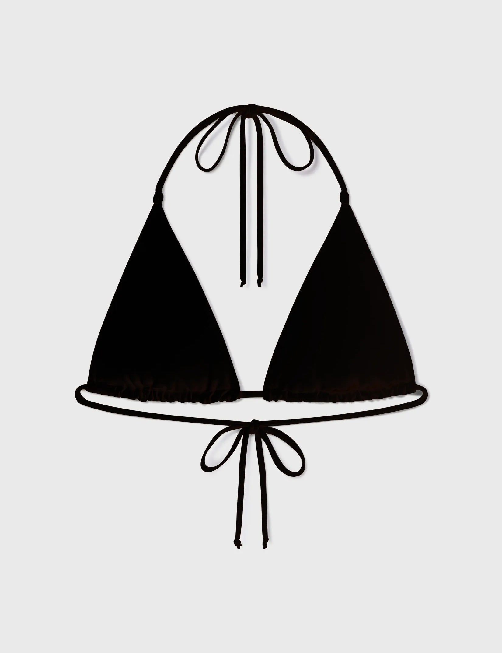 Knotted Triangle Top - Black - Heidi Merrick