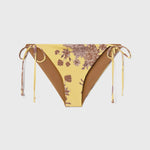 Knotted Bikini Bottom - Yellow Batik - Heidi Merrick