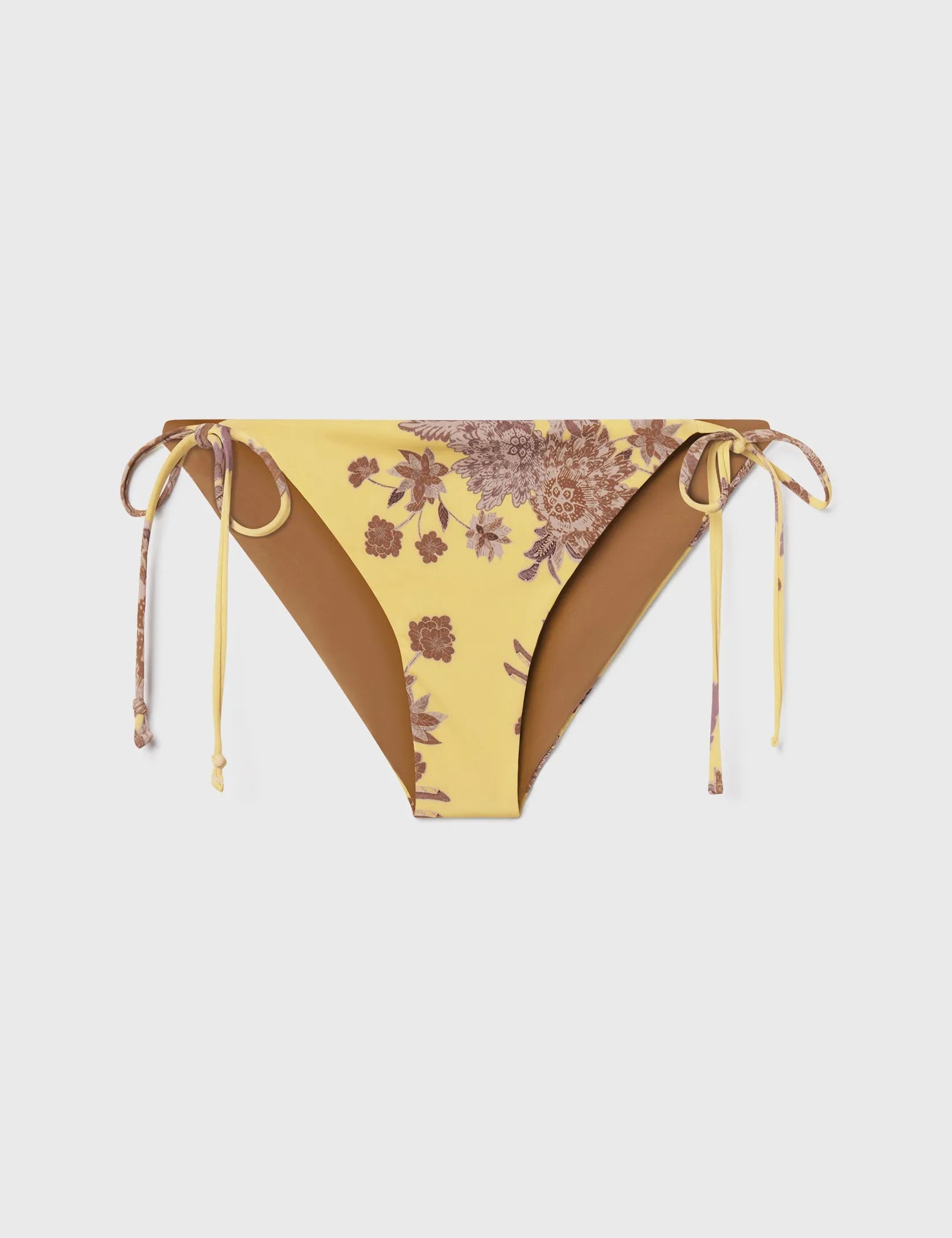 Knotted Bikini Bottom - Yellow Batik - Heidi Merrick