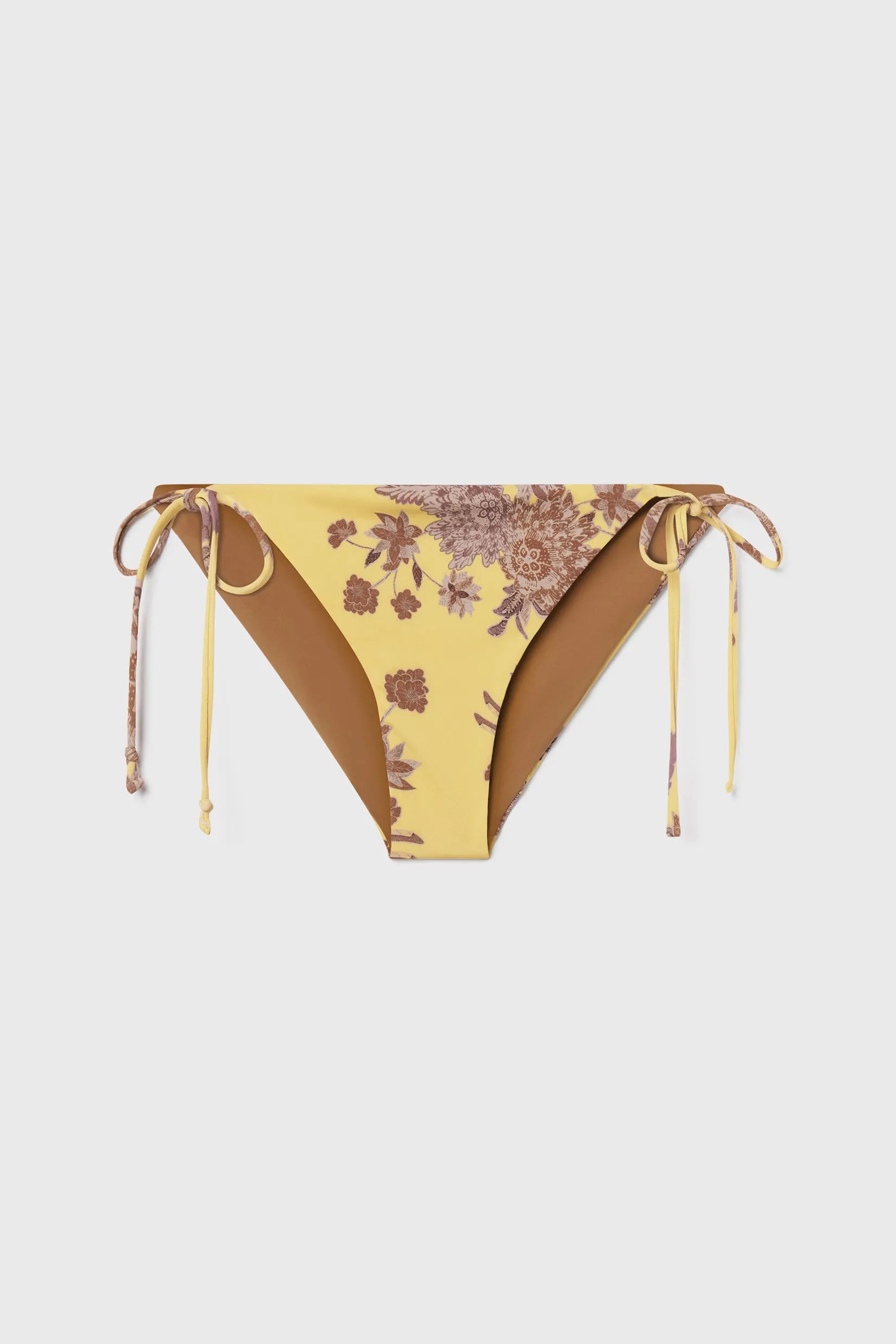 Knotted Bikini Bottom - Yellow Batik - Heidi Merrick