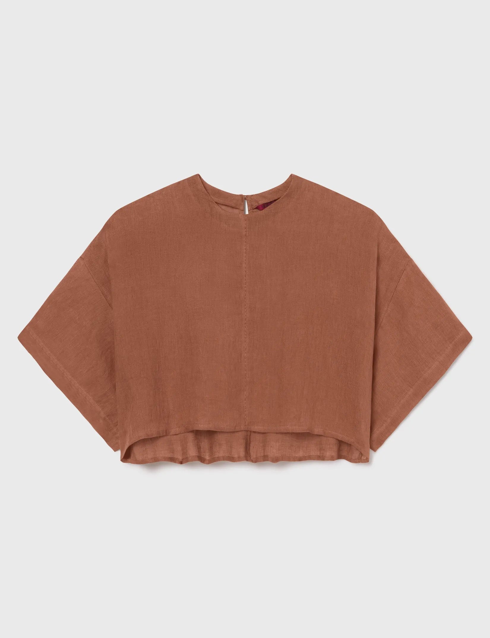 Mojave Top - Clay Tissue Linen - Heidi Merrick