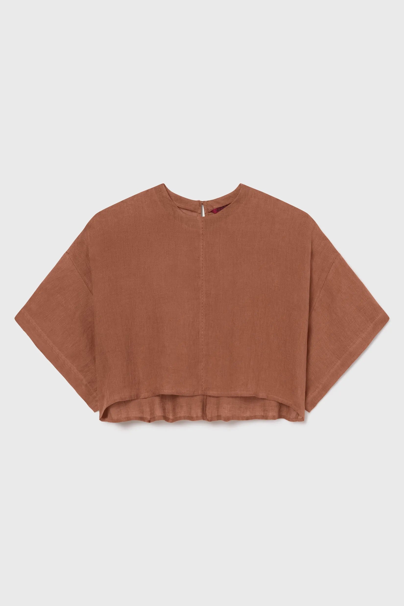 Mojave Top - Clay Tissue Linen - Heidi Merrick