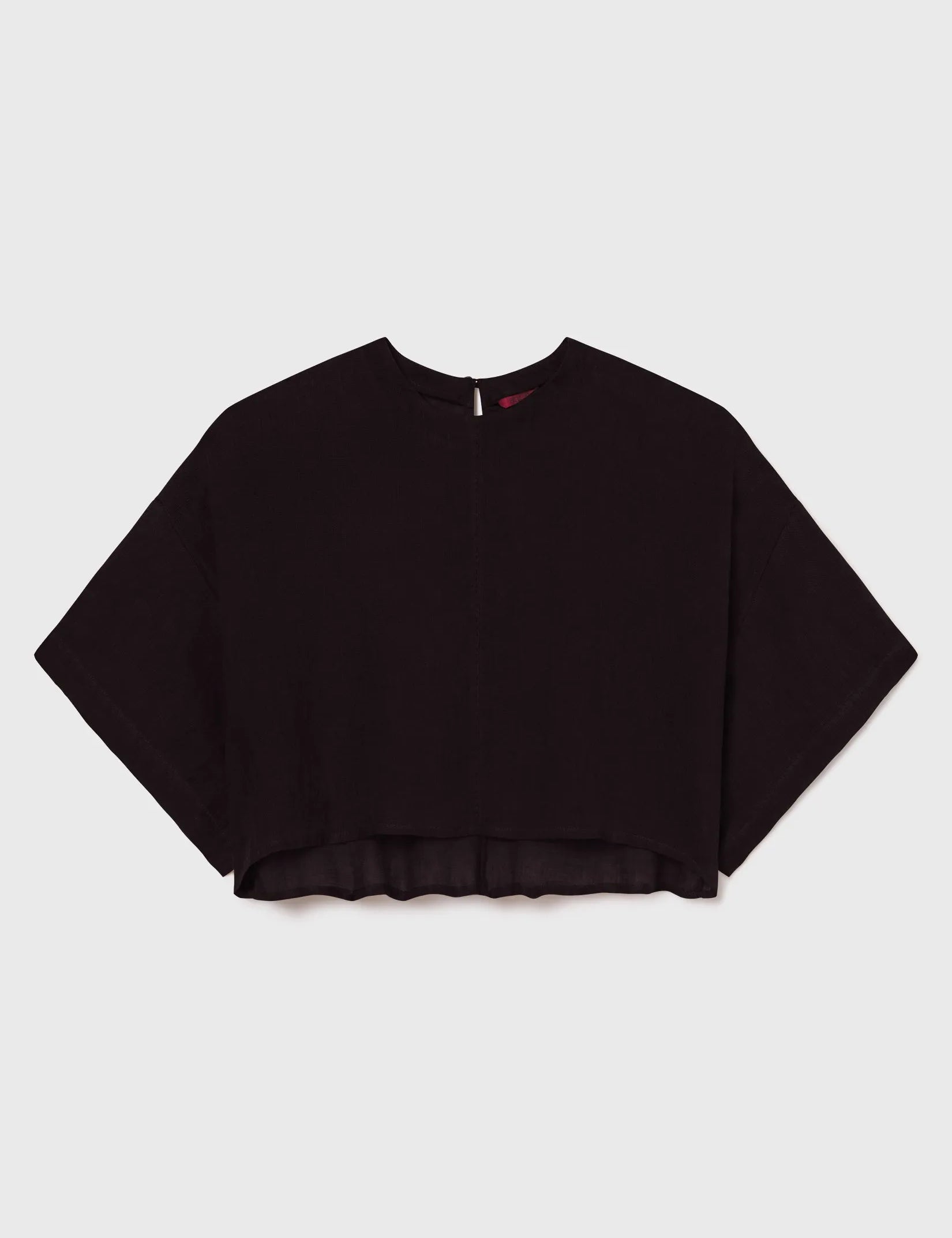 Mojave Top - Noir Tissue Linen - Heidi Merrick