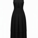 Nysa Dress - Black Linen