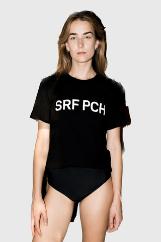 SRF PCH TEE - BLACK - Heidi Merrick