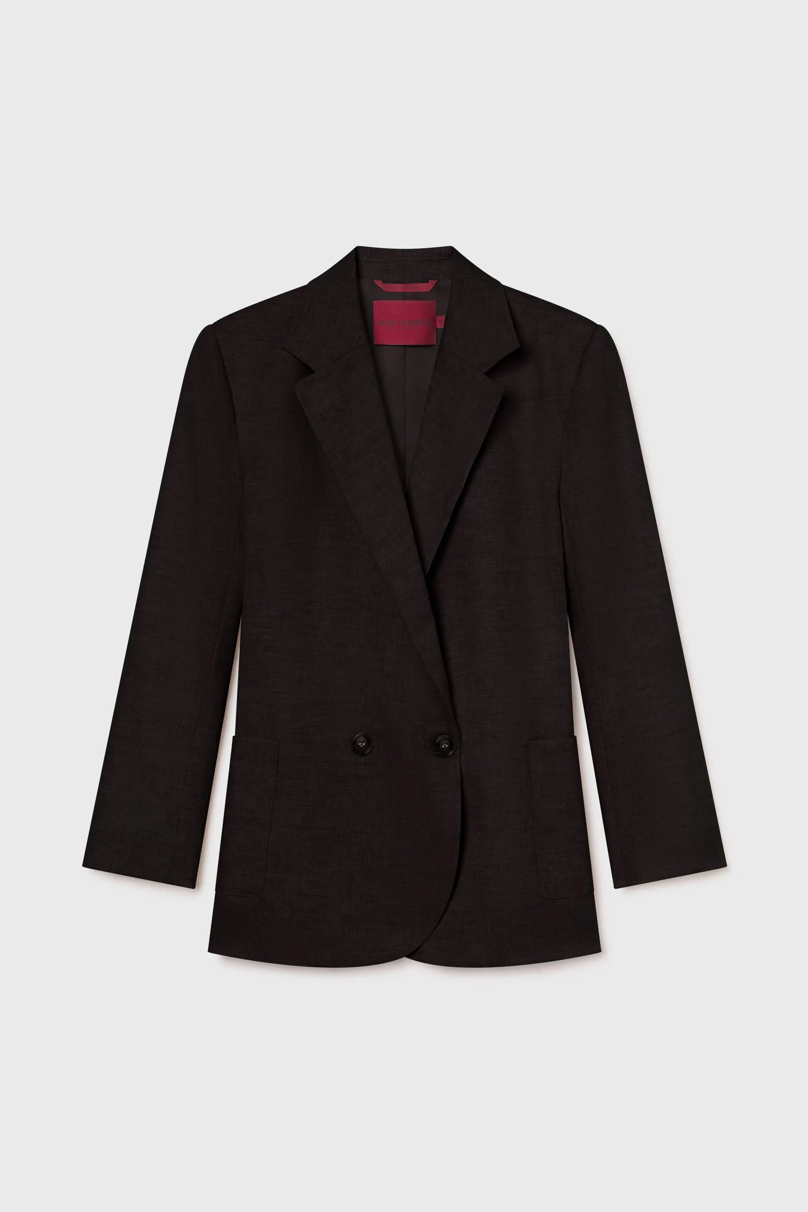 Wallace Blazer - Black Linen - Heidi Merrick