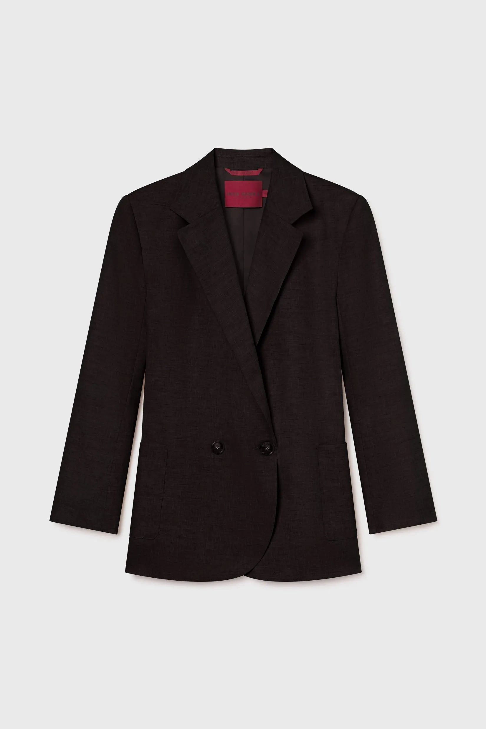 Wallace Blazer - Black Linen - Heidi Merrick