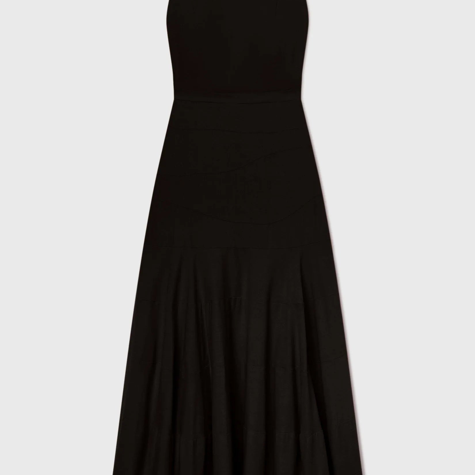 Windsor Gown - Noir Silk Noil - Heidi Merrick