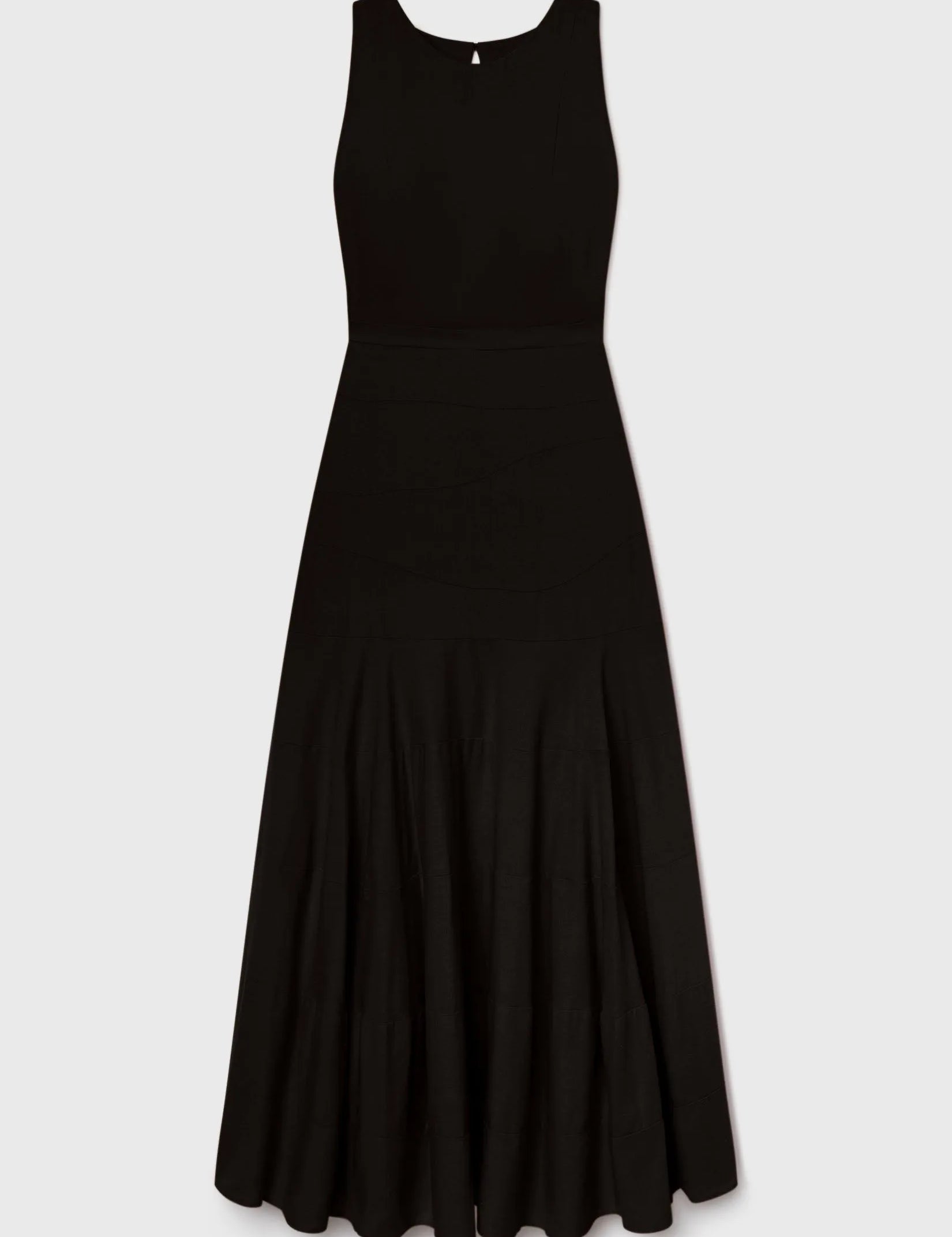 Windsor Gown - Noir Silk Noil - Heidi Merrick