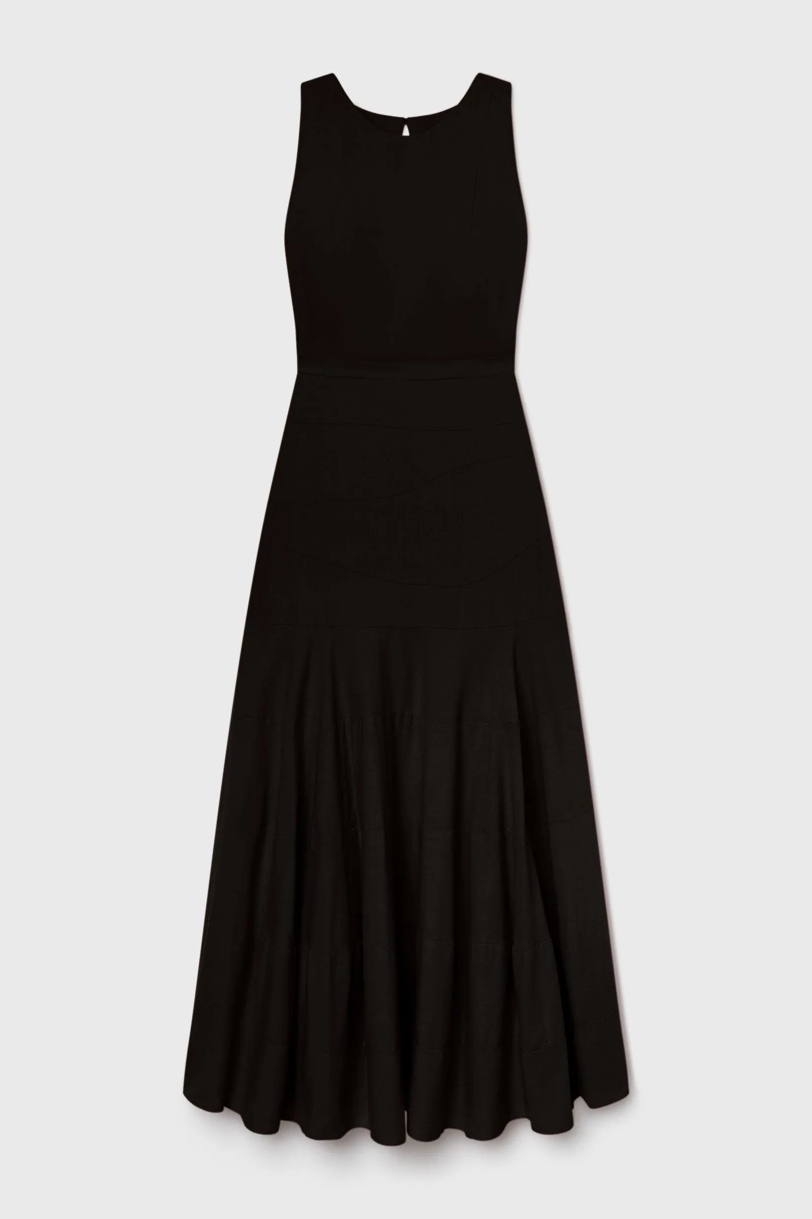 Windsor Gown - Noir Silk Noil - Heidi Merrick