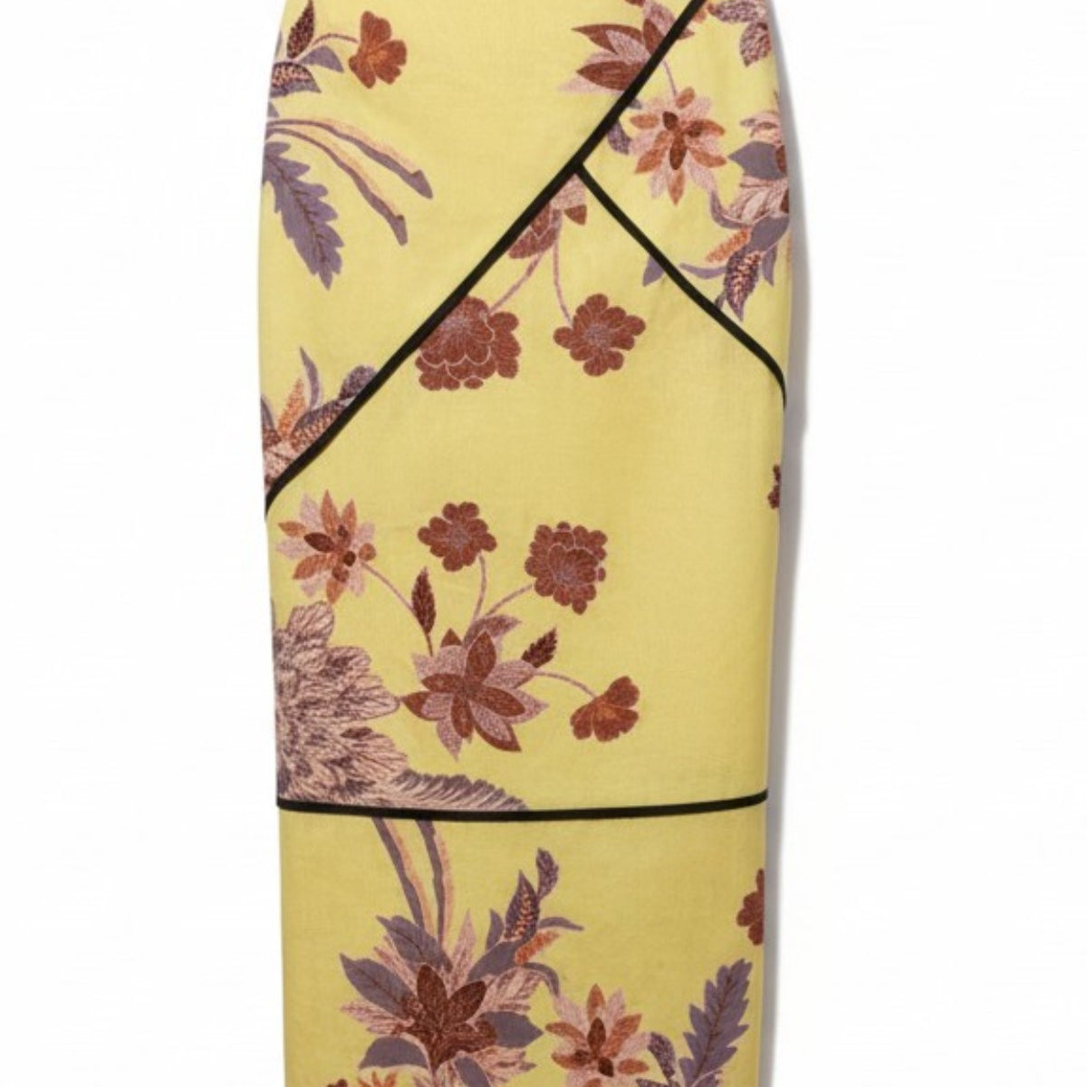Geometry Skirt - Yellow Batik - Heidi Merrick