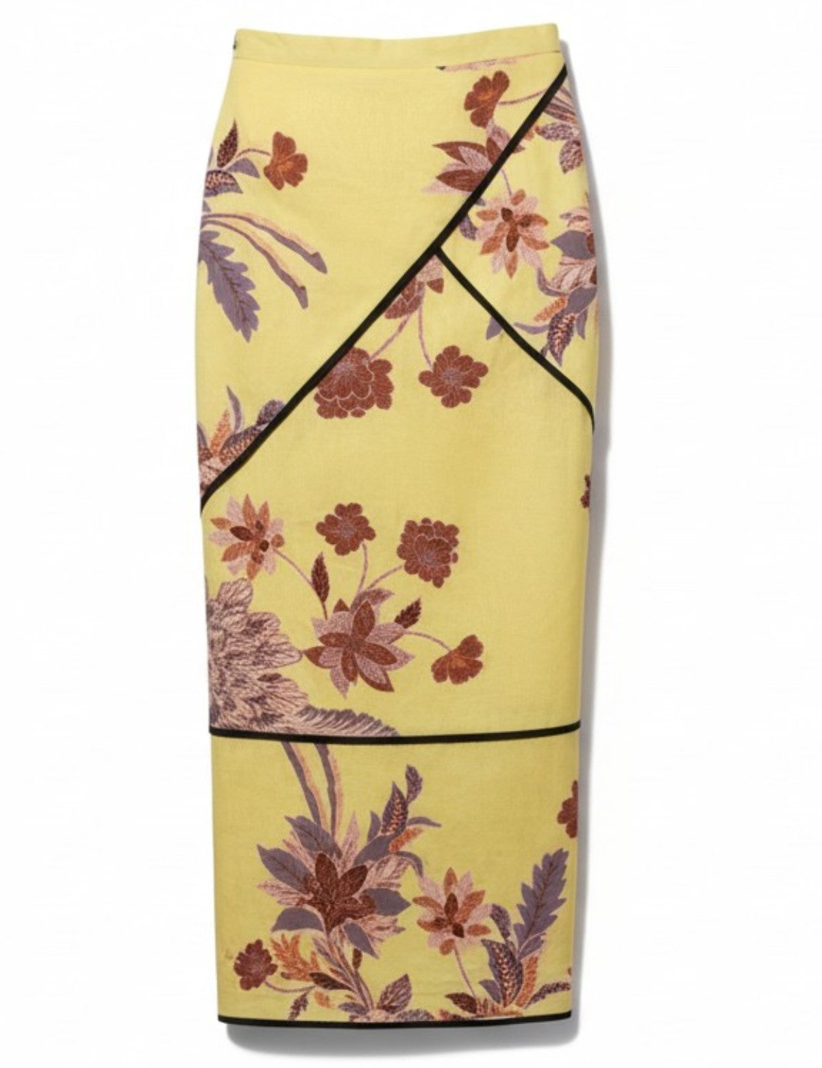 Geometry Skirt - Yellow Batik - Heidi Merrick