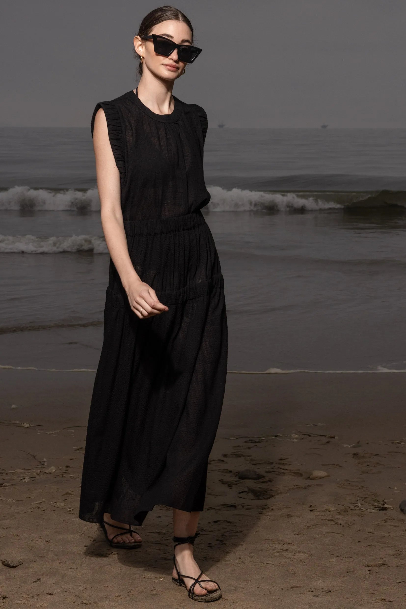 Enzo Skirt - Jacquard Gingham - Heidi Merrick