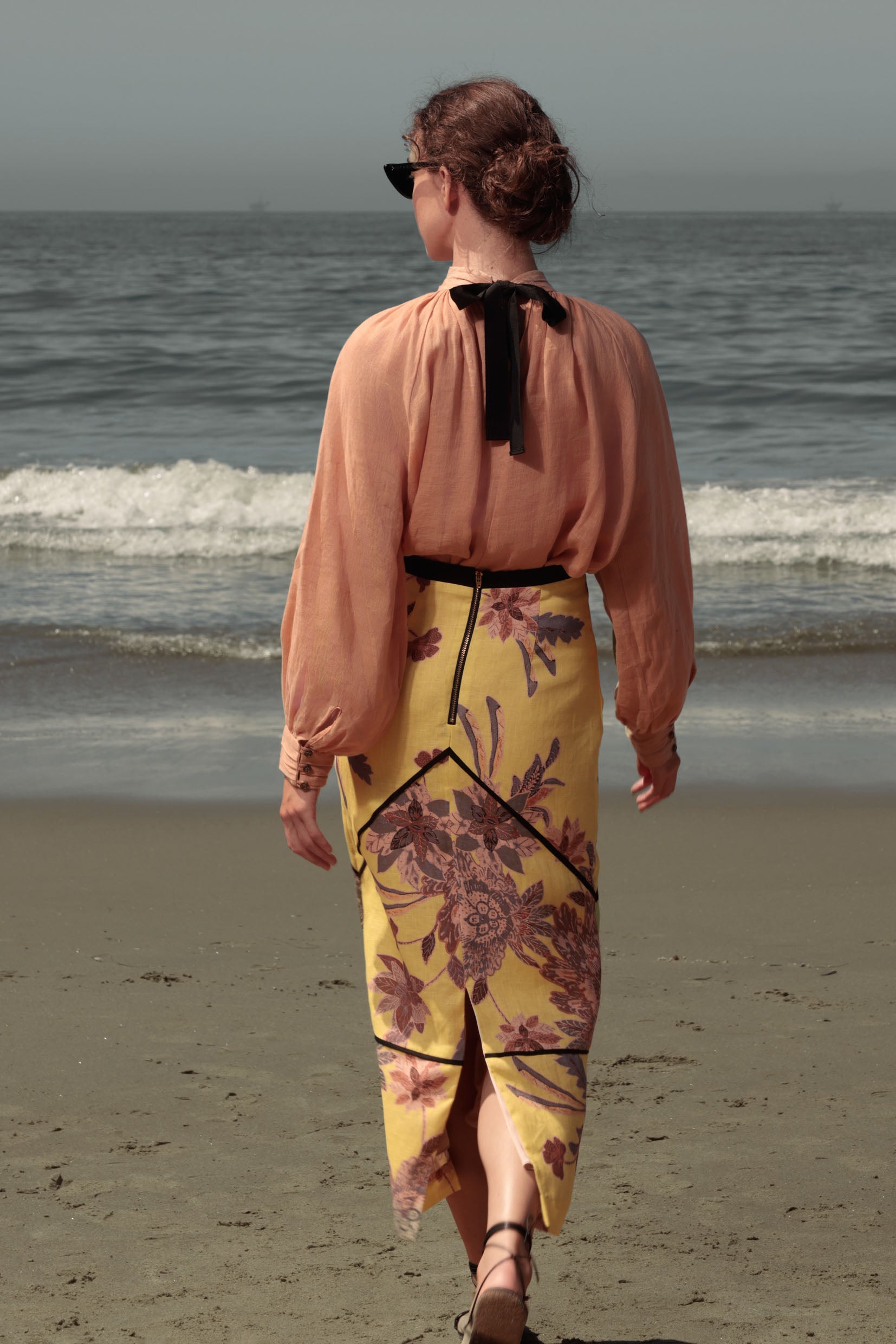 Verse Top - Sunrise Tissue Linen - Heidi Merrick