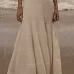 Windsor Gown - Ivory Silk Noil - Heidi Merrick