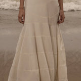 Windsor Gown - Ivory Silk Noil - Heidi Merrick