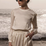 Maeve Skirt - Ivory - Heidi Merrick