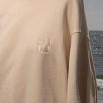 Barrel Sleeve 70's SRF LA Crewneck - Antique Cream Embroidered - Heidi Merrick