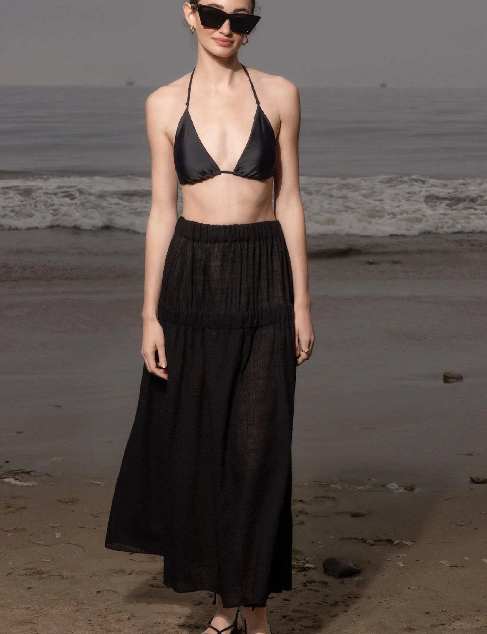 Enzo Skirt - Jacquard Gingham - Heidi Merrick