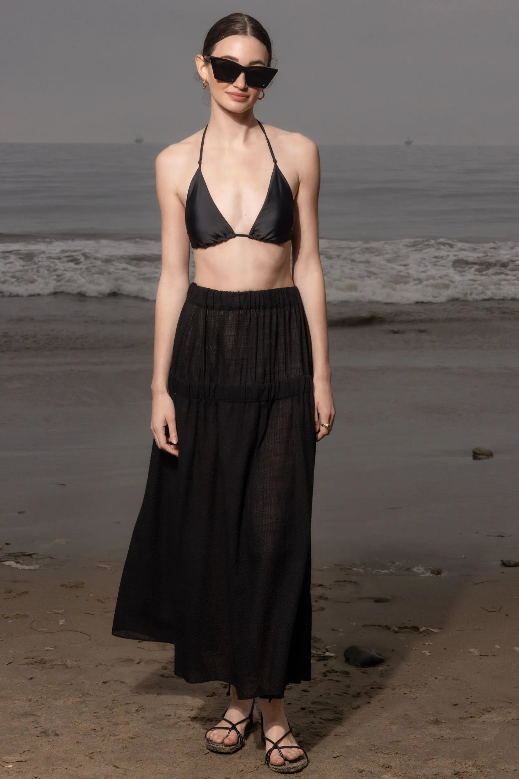 Enzo Skirt - Jacquard Gingham - Heidi Merrick