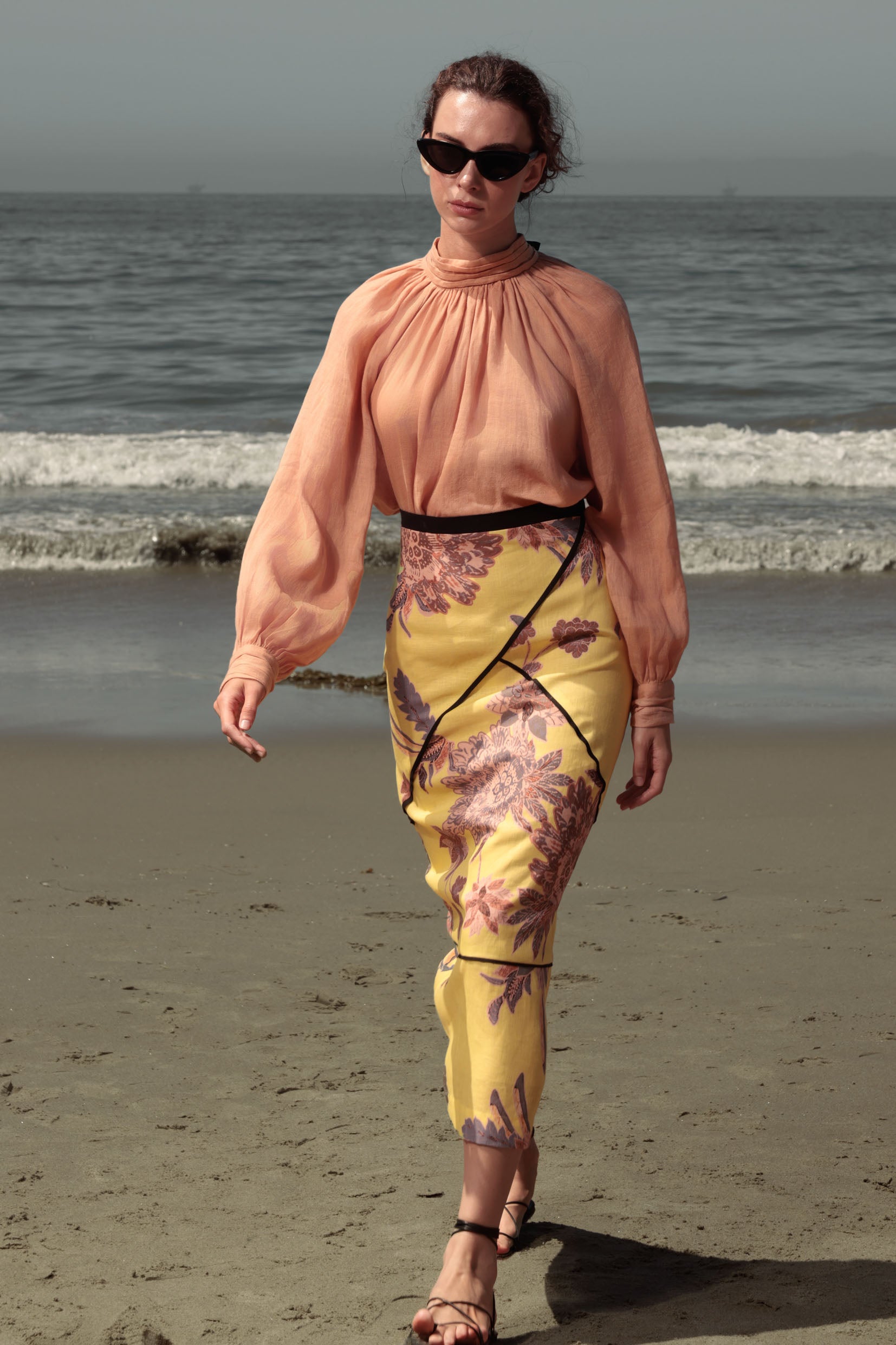 Verse Top - Sunrise Tissue Linen - Heidi Merrick