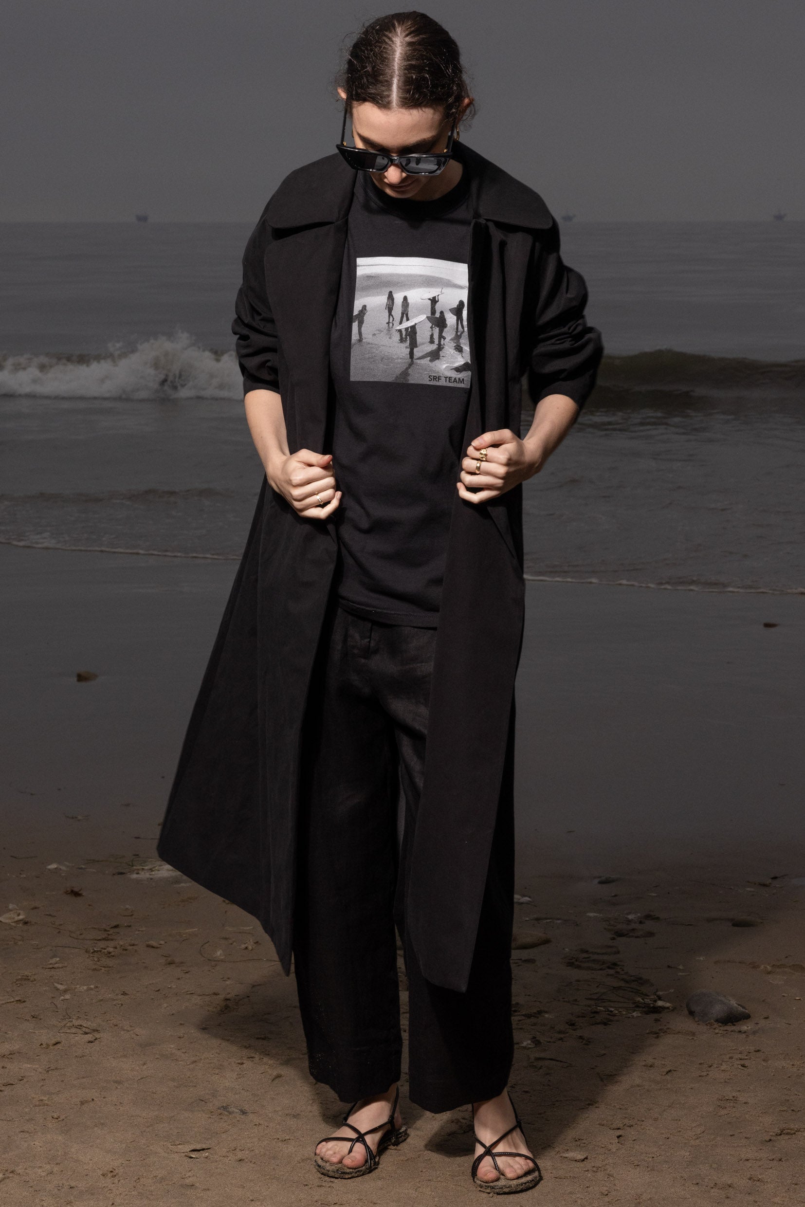 Marais Coat - Black Trench - Heidi Merrick