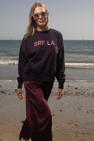 SRF LA Heavy Crewneck - Burgundy