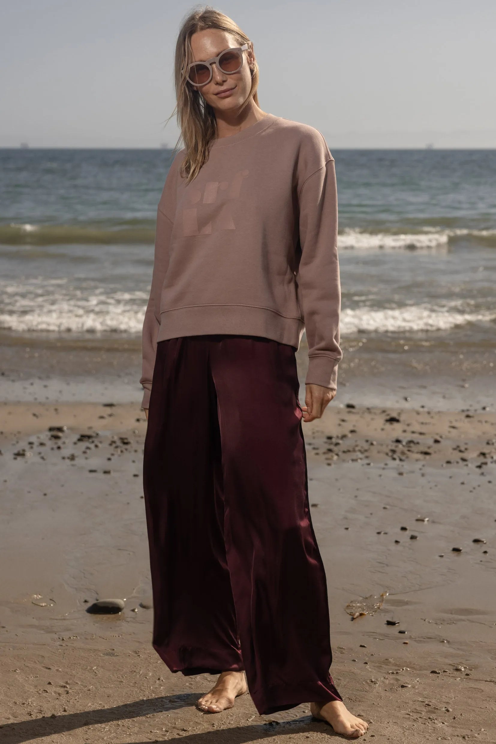 70's SRF LA Classic Crewneck - Rose - Heidi Merrick