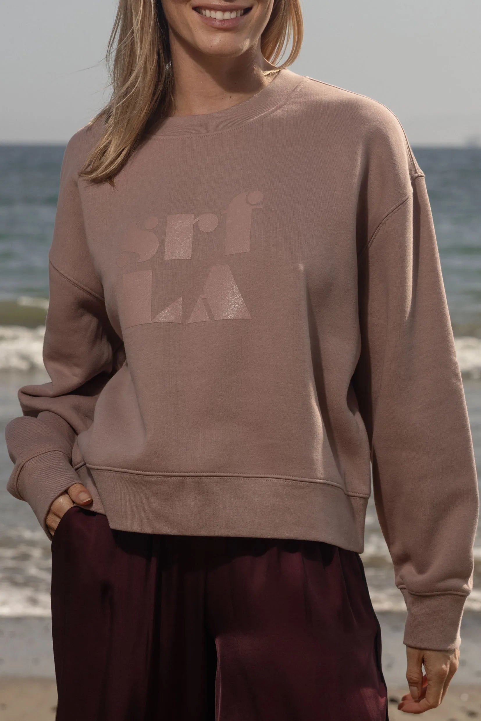 70's SRF LA Classic Crewneck - Rose - Heidi Merrick