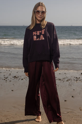 70's SRF LA Heavy Crewneck - Burgundy