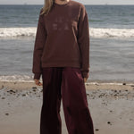 70's SRF LA Unisex Crewneck - Chocolate - Heidi Merrick