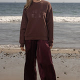 70's SRF LA Unisex Crewneck - Chocolate - Heidi Merrick