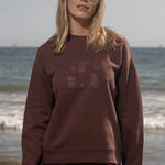 70's SRF LA Unisex Crewneck - Chocolate - Heidi Merrick