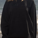 SRF LA Unisex Crewneck - Black on Black - Heidi Merrick