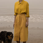 JJ Shirt - Jaune Linen - Heidi Merrick