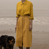 JJ Shirt - Jaune Linen - Heidi Merrick