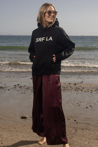 SRF LA Classic Hoodie - Ivory on Black