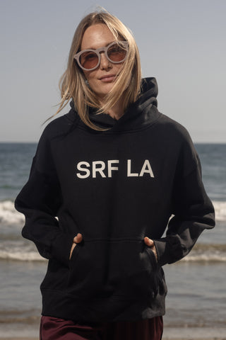 SRF LA Classic Hoodie - Ivory on Black