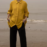 JJ Shirt - Jaune Linen - Heidi Merrick
