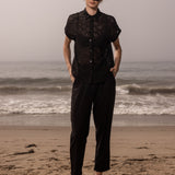 elio top and kaolin trouser black