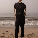 elio top and kaolin trouser black